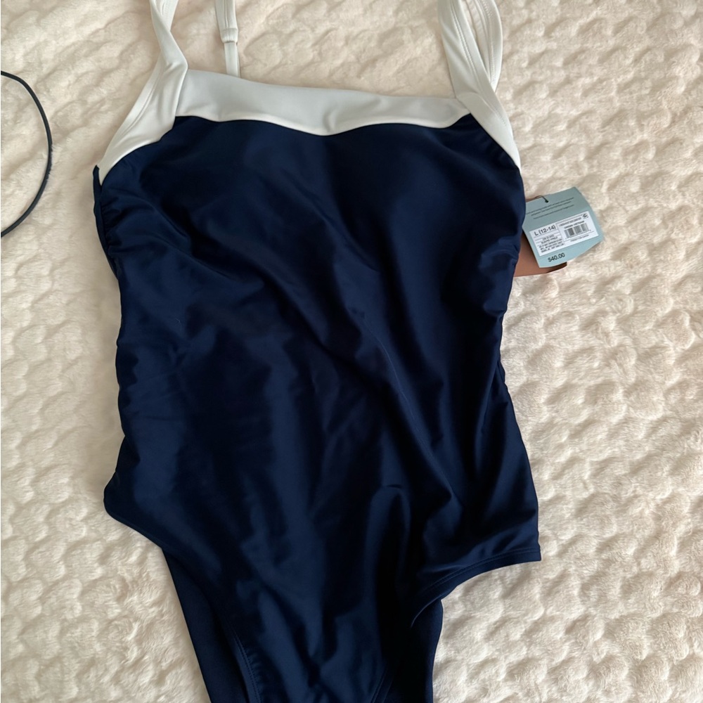 Target Blue and White Swimsuit
